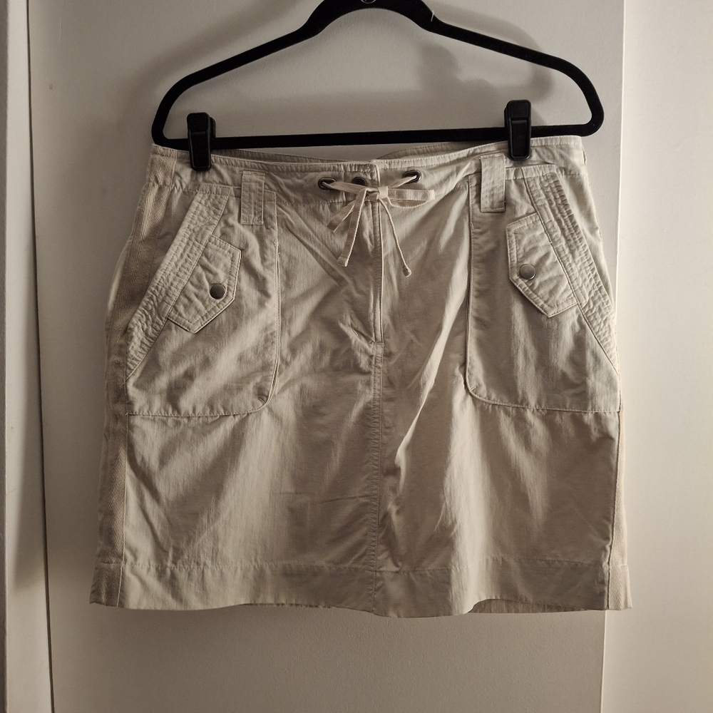Bimini Bay Outfitters Women's Beige Mini Cargo Skirt